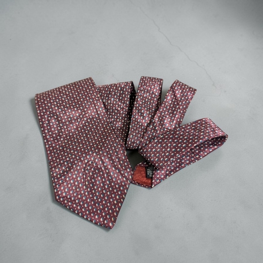Christian Dior Monsieur Vintage Tie 80s 90s Abstract Swirl Geometric Retro